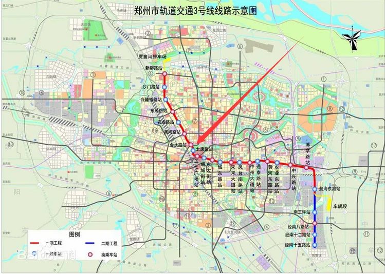 郑州地铁3号线的地铁规划（郑州市3号地铁线路）4