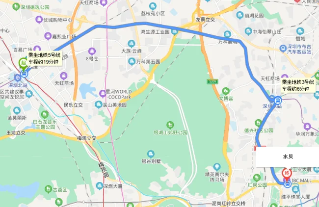 深圳北站到水贝地铁站B口怎么走（深圳北到水贝的地铁站出口）