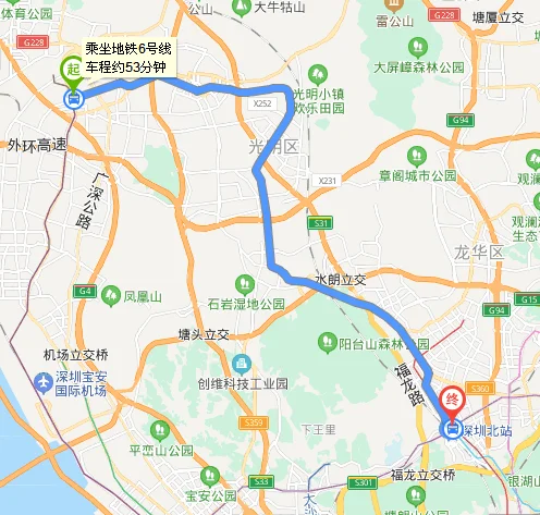 深圳松岗坐地铁去深圳北站什么坐（松岗坐地铁去深圳北要多久时间）2