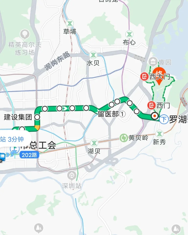 深圳地铁有几路线(深圳巿总工会离那个地铁站最近)3