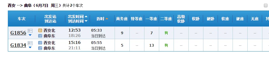 怎样从曲阜到西安（西安曲阜高铁）4