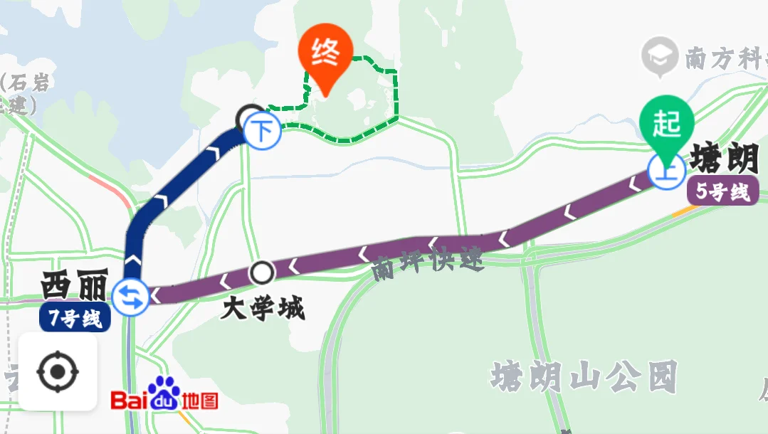 塘朗地铁站到塘朗山公园怎么走（塘朗地铁站哪个出口离塘朗城）2