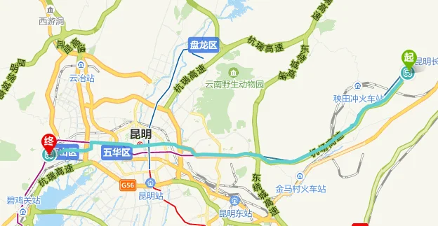 昆明高铁站到长水机场有大巴或者地铁吗（昆明坐地铁机场大巴）3