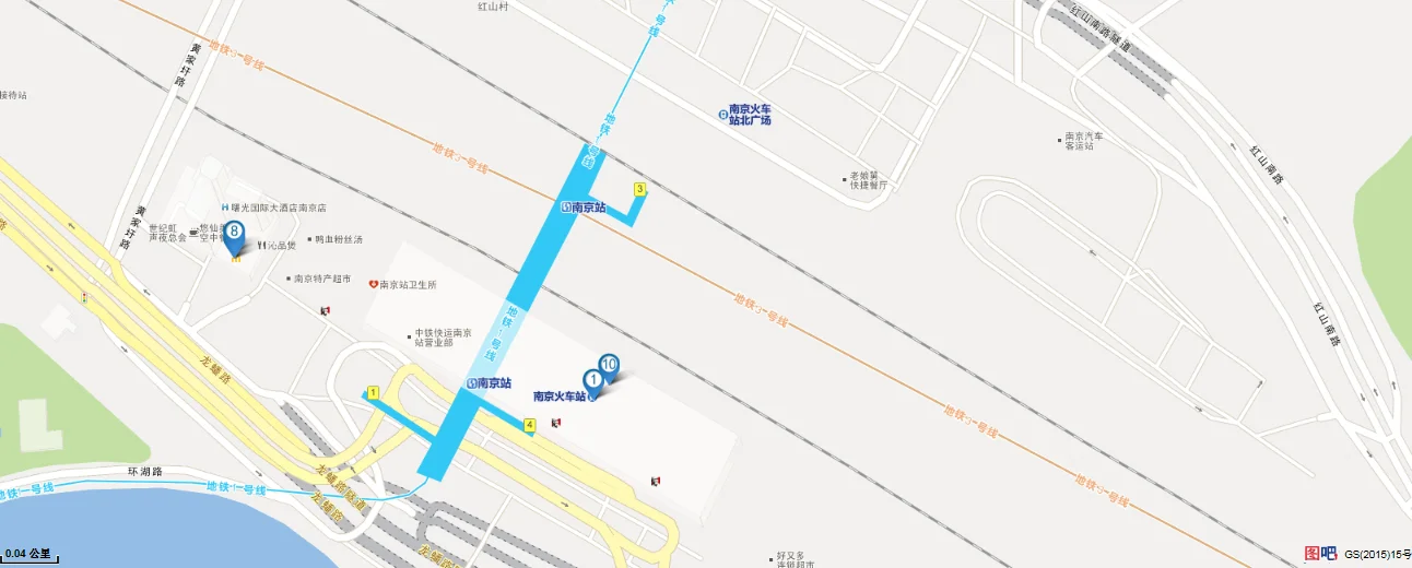 地铁上显示的南京站就是小红山汽车站吗(地铁南京站与红山汽车站)3