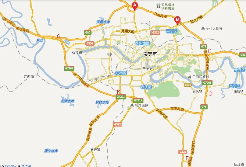 南宁地铁分布图（南宁地铁青川站出口指示图）3