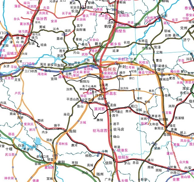 中国铁路交通地图全图（河南铁路地图全图大图）