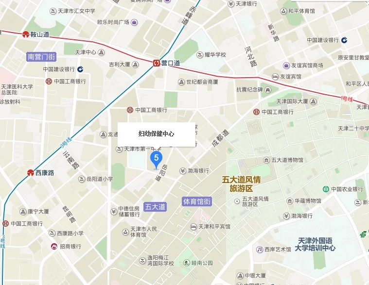 天津市空港地铁2号线到中心妇产医院需要几号线(天津市妇幼地铁几号线)
