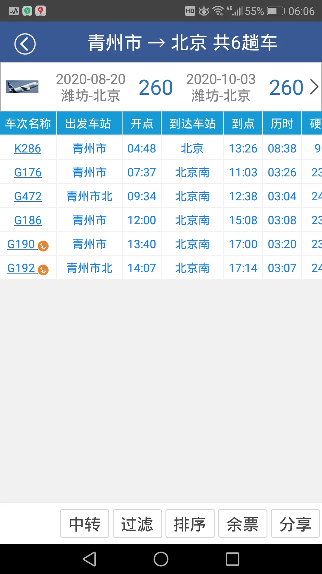 青州市站到北京南站高铁有几点的（青州到北京高铁时刻表）3