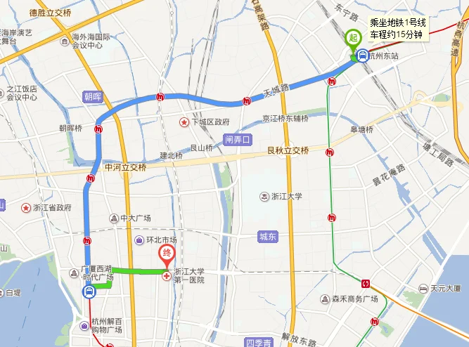 离浙二医院最近的地铁站是哪个（杭州医院地铁）3