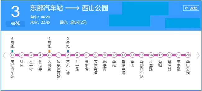 昆明地铁各线路运行时间(昆明地铁站查询)5