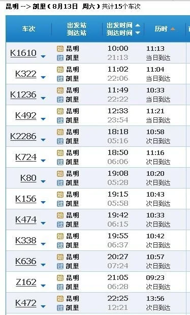 昆明到底有几条高铁线路具体站点是哪些谢谢（昆明到凯里的高铁）3