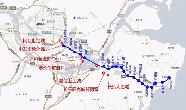 福州地铁6号线线路图(福州轨道交通6号线12标段)2