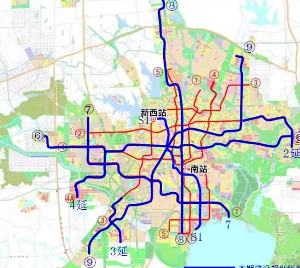 地铁9号线线路图（合肥地铁路9线规划方案）3