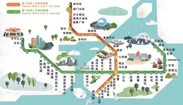 厦门地铁2号线的地铁概述(厦门地铁2号线吕厝出口图)1