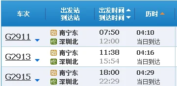 广州南站到深圳福田有没有高铁（福田站高铁时刻表）6