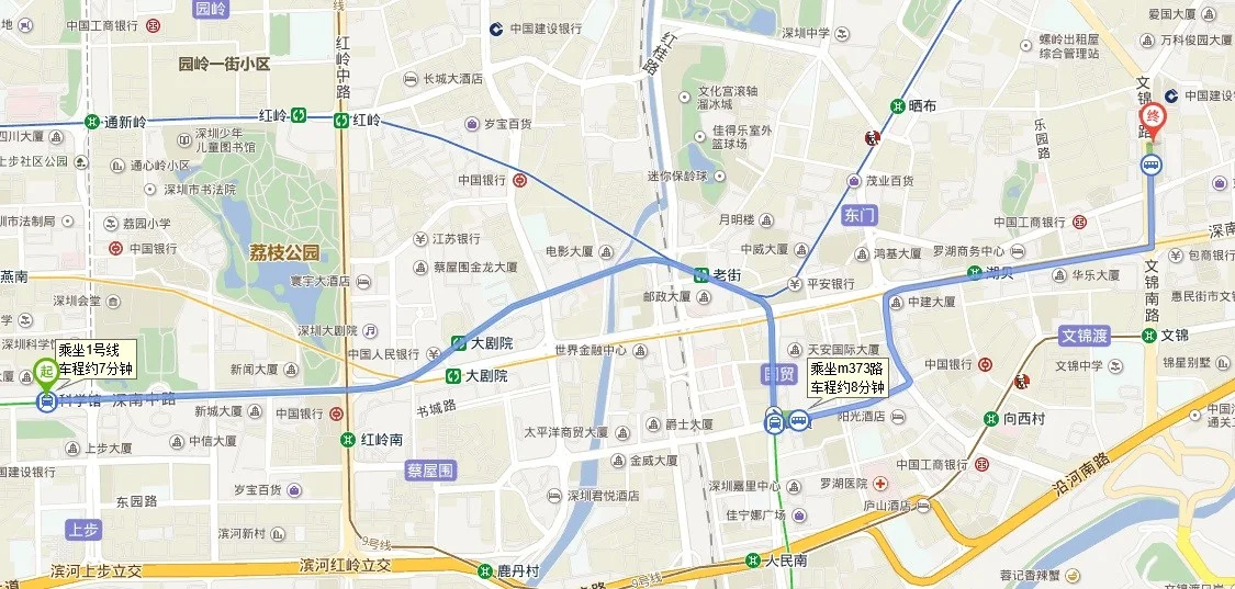 深圳地铁科学馆站的出入口（罗湖到科学馆地铁出口）