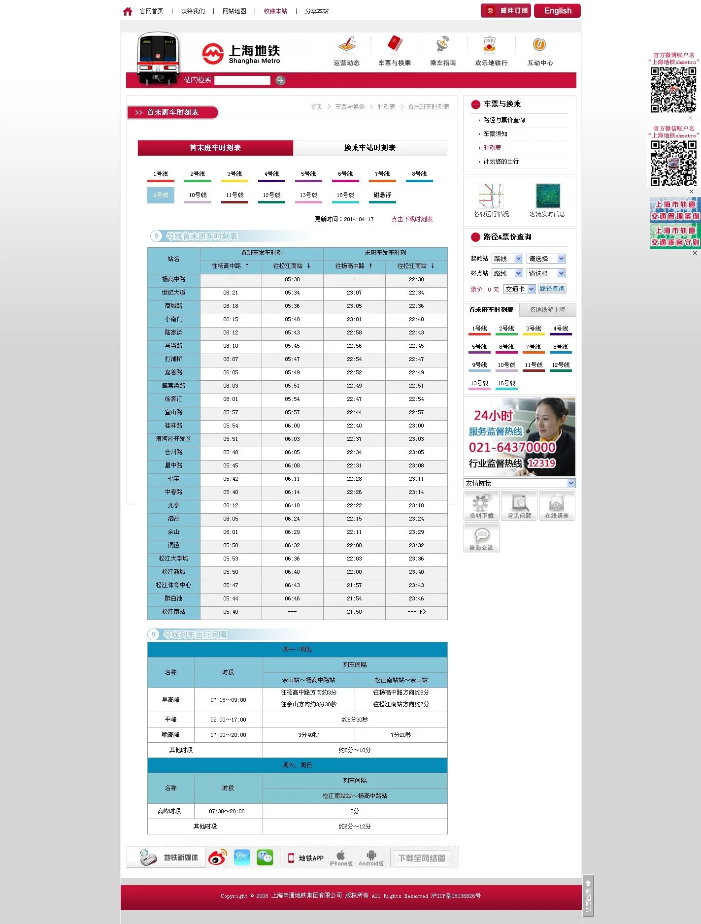 上海9号线地铁具体站名是什么（上海地铁九号线高峰）2