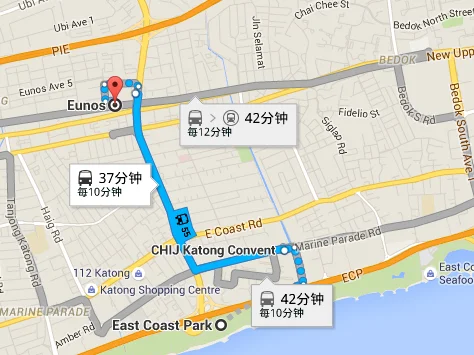 新加坡地铁中英文站名和编号（友诺士地铁站）