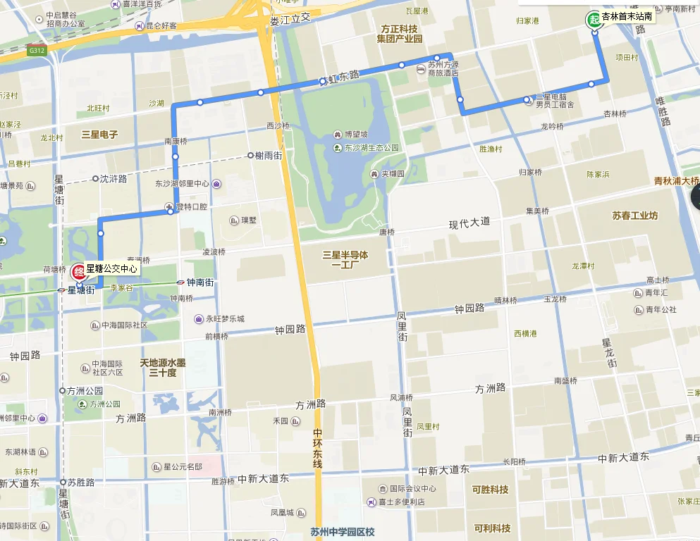 从星塘街坐地铁苏州广济医院的路线（星塘街地铁站有几路公交车）