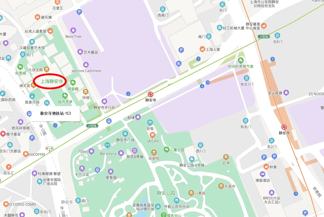 静安寺地铁站出口(上海地铁二号线静安寺出口图)2