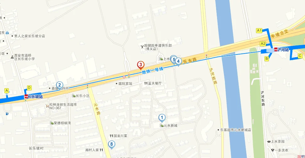 西安市地铁一号线路线哪站离沁水新城近（西安沁水新城地铁培训）1