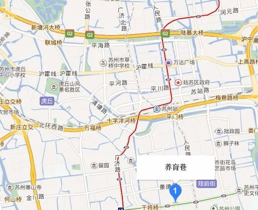 苏州火车站下车坐地铁1号线怎儿坐（养育巷到苏州火车站怎么座地铁）