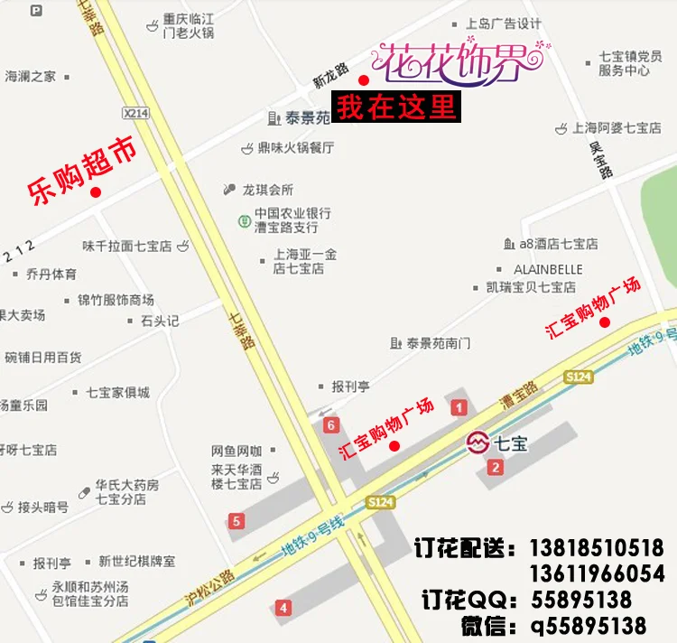 七宝万科广场坐哪几号地铁下个站（七宝地铁站花店）