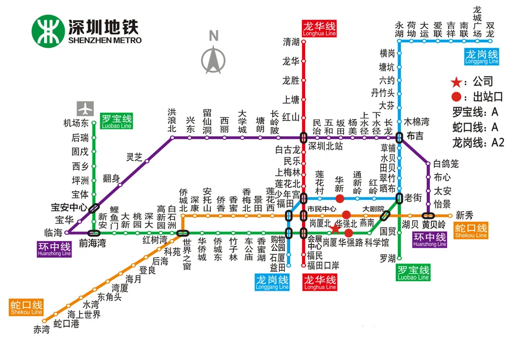 绘制深圳地铁交通图简单点（深圳地铁简笔画）