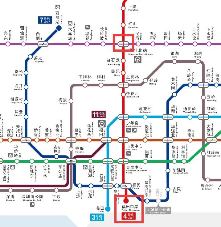 深圳北站到福田口岸站需时多久（深圳北坐地铁到福田口岸要多久）