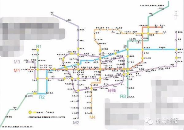 济南地铁m1线山大南路站点在具体哪个位置(济南轨道交通m1改道)