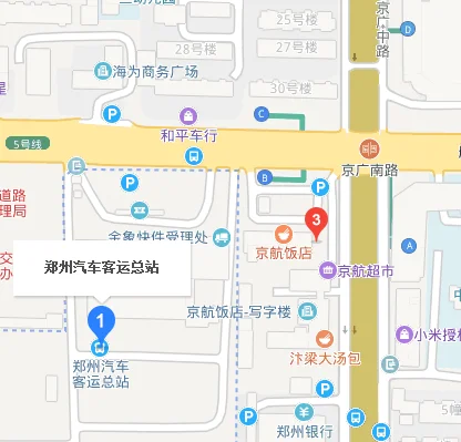 郑州地铁5号线到客运总站怎样去最简单（京广南路地铁出口）