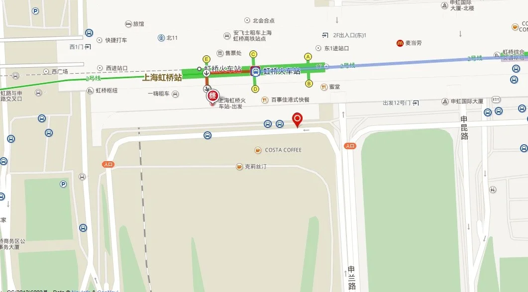 上海虹桥火车站2号线地铁晚上最后一班是几点（上海虹桥火车站2号地铁）4