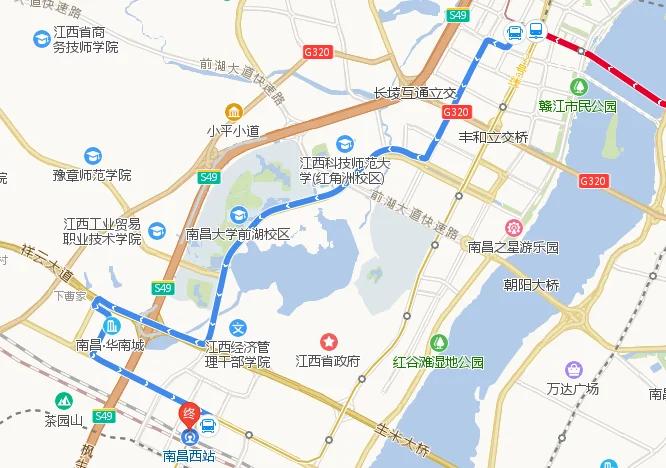 乘坐南昌地铁1号线瑶湖西站哪个出口出去转公交车（南昌师大南路地铁口出口）2