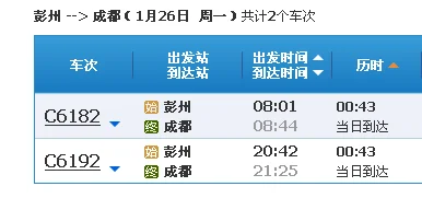 四川彭州到成都高铁沿途站名有多少(彭州高铁到成都哪里)2