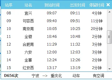 宜兴到重庆高铁途径什么站（宜兴到重庆高铁多少钱）2