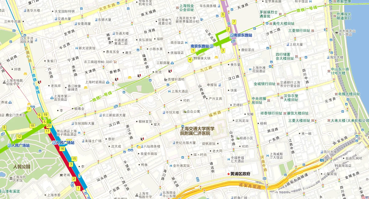 上海南京路步行街地铁坐到哪一站(南京东路地铁吃)2