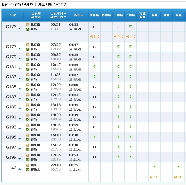 从北京到青岛有高铁吗（北京西到青岛高铁）