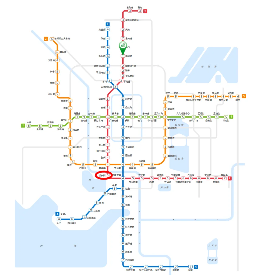 苏州地铁一、二号线各有几站（苏州徐图港地铁站）2