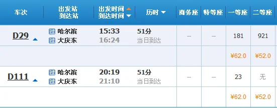 有哈尔滨到浙江的高铁或动车吗(哈尔滨到南戴河高铁)3