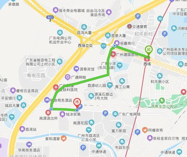 广州地铁“西场站”到“大石站”怎么走（西场地铁站B出口图片）