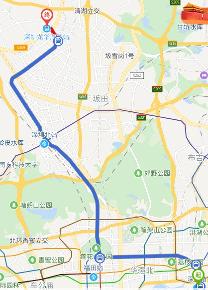龙华地铁站到深圳火车站坐几号线(深圳龙华地铁站到深圳火车站)1