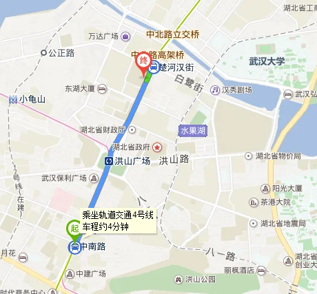 武汉积玉桥地铁站到中北路凯德1818广场(武汉凯德1818地铁站叫什么)4