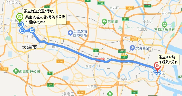 天津地铁到滨海新区是几号线（滨海新区地铁线路图）