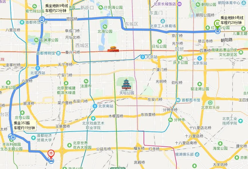 银地家园到地铁木樨地怎么走（银地家园到马家堡地铁站）