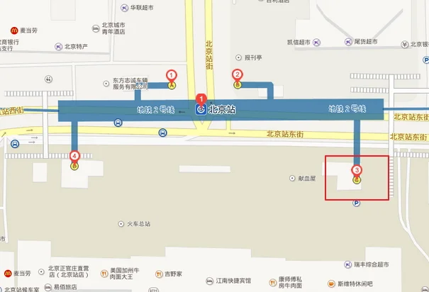 坐北京地铁2号线到北京站出站时走哪个出口啊 谢谢（坐地铁上北京站哪个出口最近）3