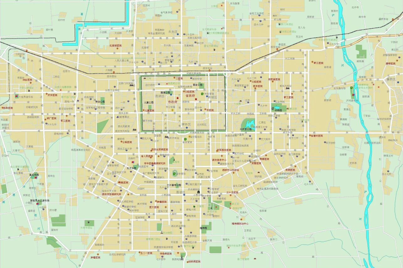 西安地铁地图(西安未来地铁地图)
