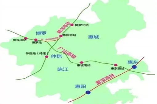 惠州北站新城那边什么时候高铁建好（赣深高铁惠州北站地址）