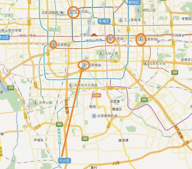 坐着高铁与地铁从北京市区去大兴机场时为何地铁会更快（大兴区高铁）