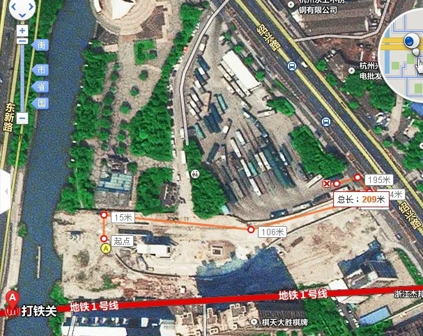 从地铁1号线的打铁关站A出口下站步行到焦家村公交中心站具体怎么走远吗（地铁1号线春融街站A出口）1