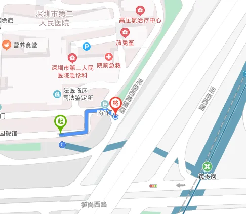 怎样从深圳地铁七号线黄木岗站去第二人民医院（深圳市第二人民医院坐几号地铁）2